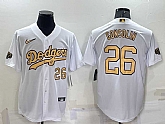 Men's Los Angeles Dodgers #26 Tony Gonsolin Number White 2022 All Star Stitched Cool Base Nike Jersey,baseball caps,new era cap wholesale,wholesale hats